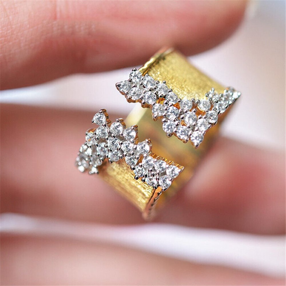 Zara 18K Yellow Gold Plated Ring Size 8